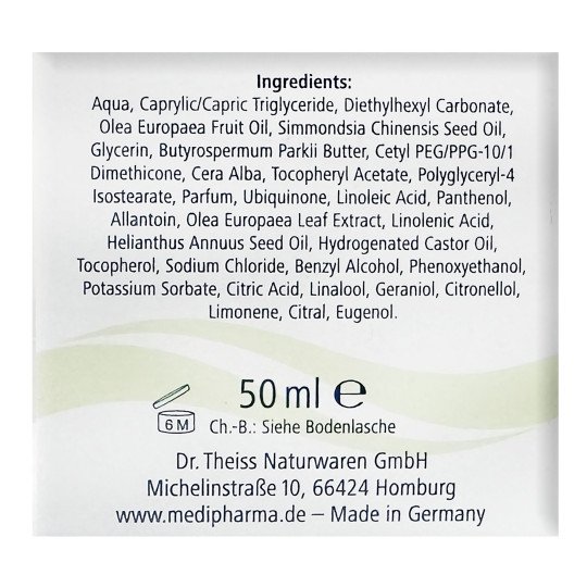 Olive Oil Revitilizing Night Cream Olivenol with Q10 by Dr. Theiss 50ml/1.7 Fl Oz Olive Oil Revitilizing Night Cream Olivenol with Q10 by Dr. Theiss 50ml/1.7 Fl Oz