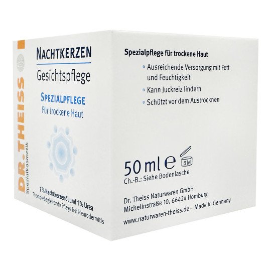 Evening Primrose Face Cream with Primrose Oil and Urea for Dry Skin by Dr. Theiss 50ml/1.7 Fl Oz Evening Primrose Face Cream with Primrose Oil and Urea for Dry Skin by Dr. Theiss 50ml/1.7 Fl Oz