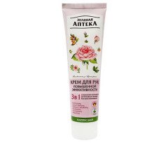 Green Pharmacy - Hand Cream 3-in-1 with Rose, Argana and other oils 100ml/3.4 Fl Oz