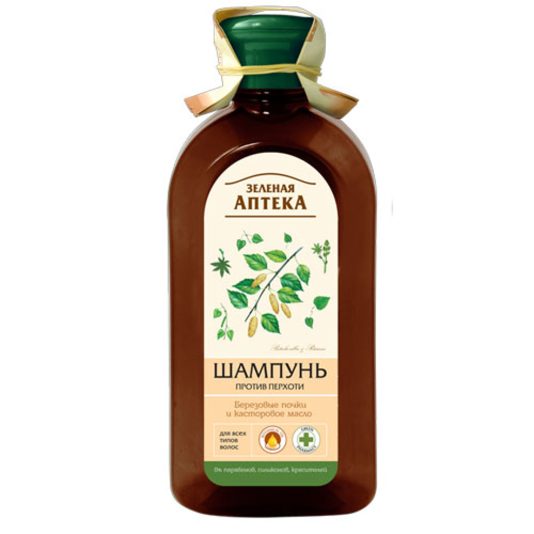 Green Pharmacy - Шампунь проти лупи з бруньками берези та касторовою олією 350ml/11.8 Fl Oz