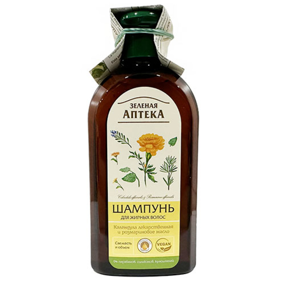 Green Pharmacy - Шампунь з календули та олією розмарину для жирного волосся 350ml/11.8 Fl Oz