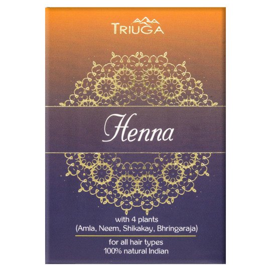 Natural Indian Henna Herbal Hair Color with Neem, Alma, Bhringraj and Shikakai Extracts 100g/3.4 Oz
