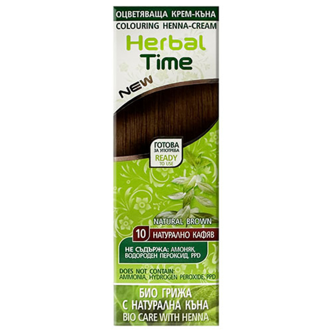 Тонуюча фарба для волосся з хною 75ml/2.5 Fl Oz - Натуральний коричневий