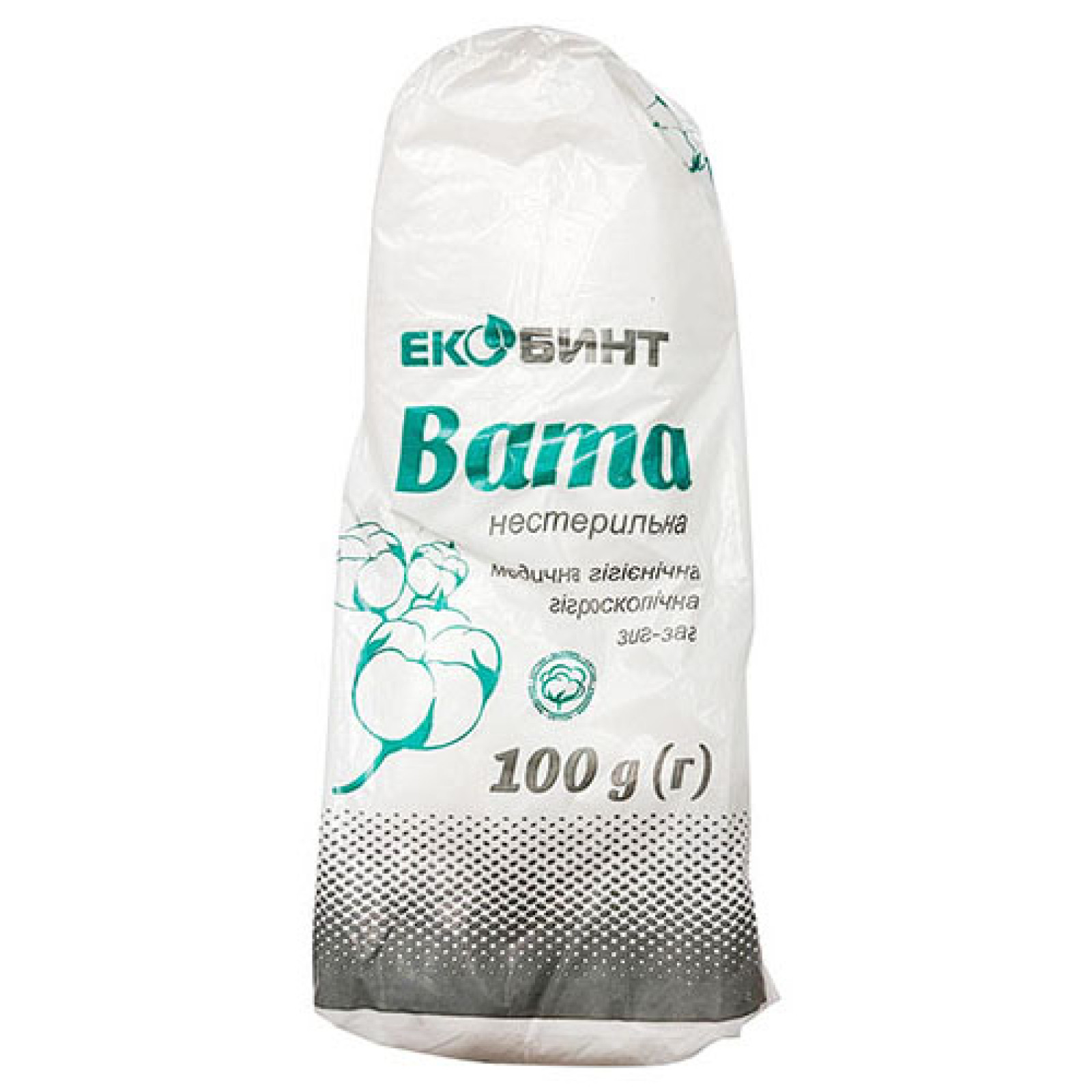 Нестерильна вата 100g/3.6 Oz