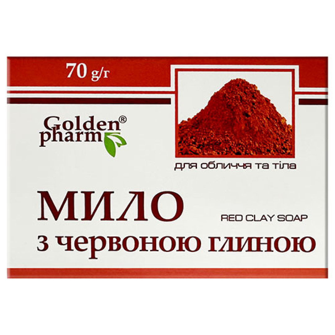 Golden Pharm - Мило з червоною глиною 70g/2.5 Oz